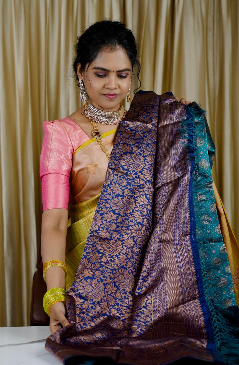 Banarasi inspired semi silk sarees🍄✅
