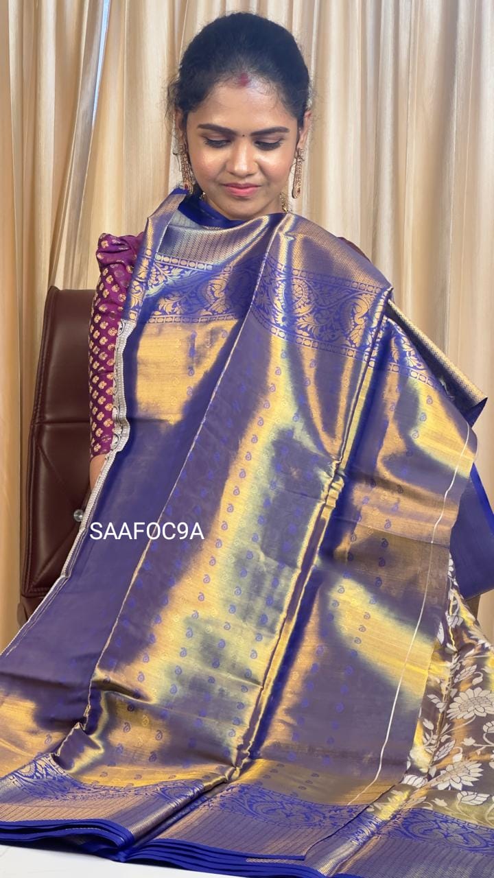 Kanchipuram inspired semi silk sarees 🥳