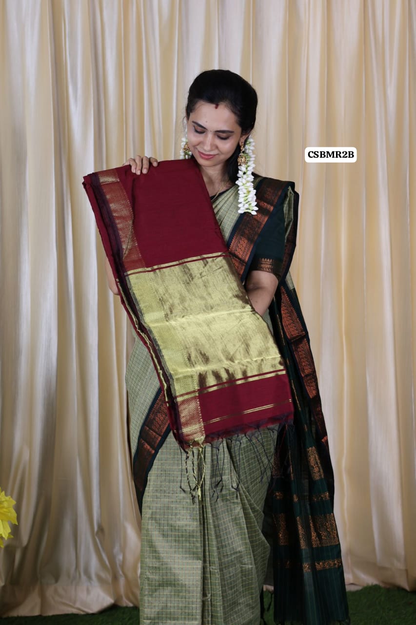 nayanthara inspired khadhi cotton sareeš„³