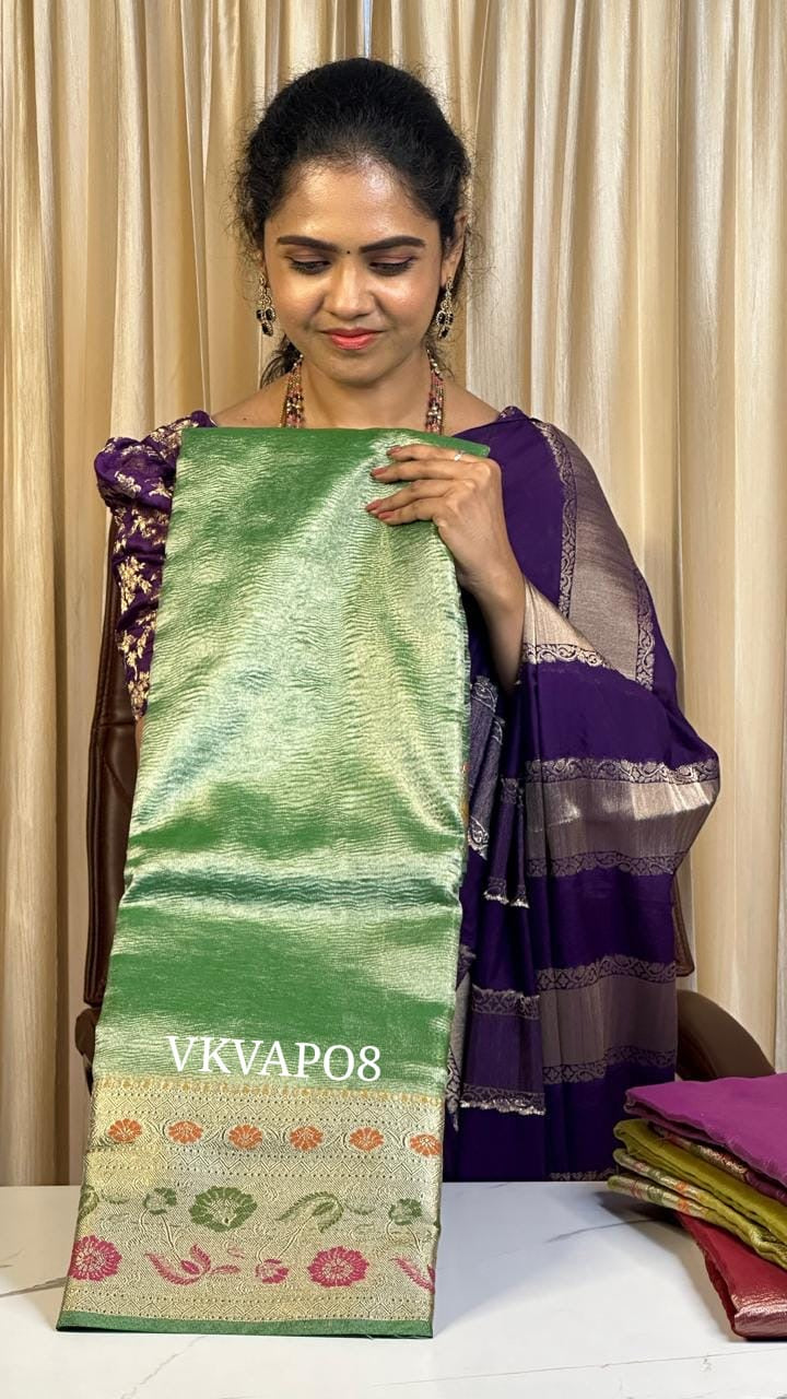 Crushed tissue saree ⌛