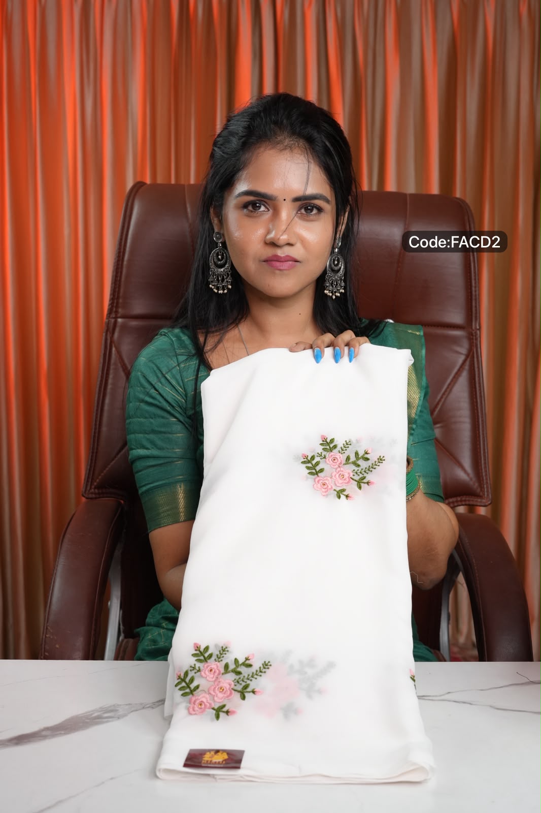 Embroidery work sarees🥰😎✅