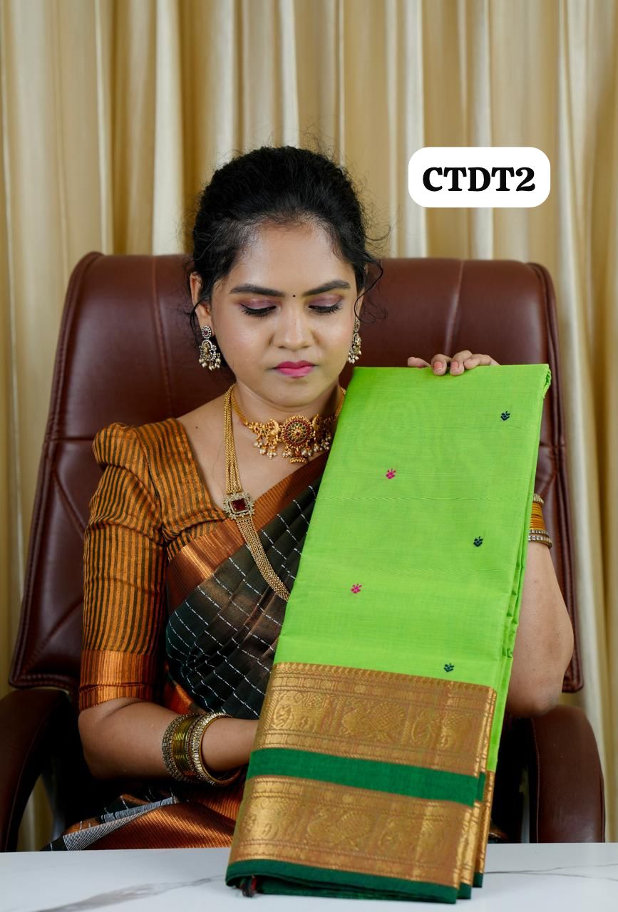 Kanchi cotton sareeš„°