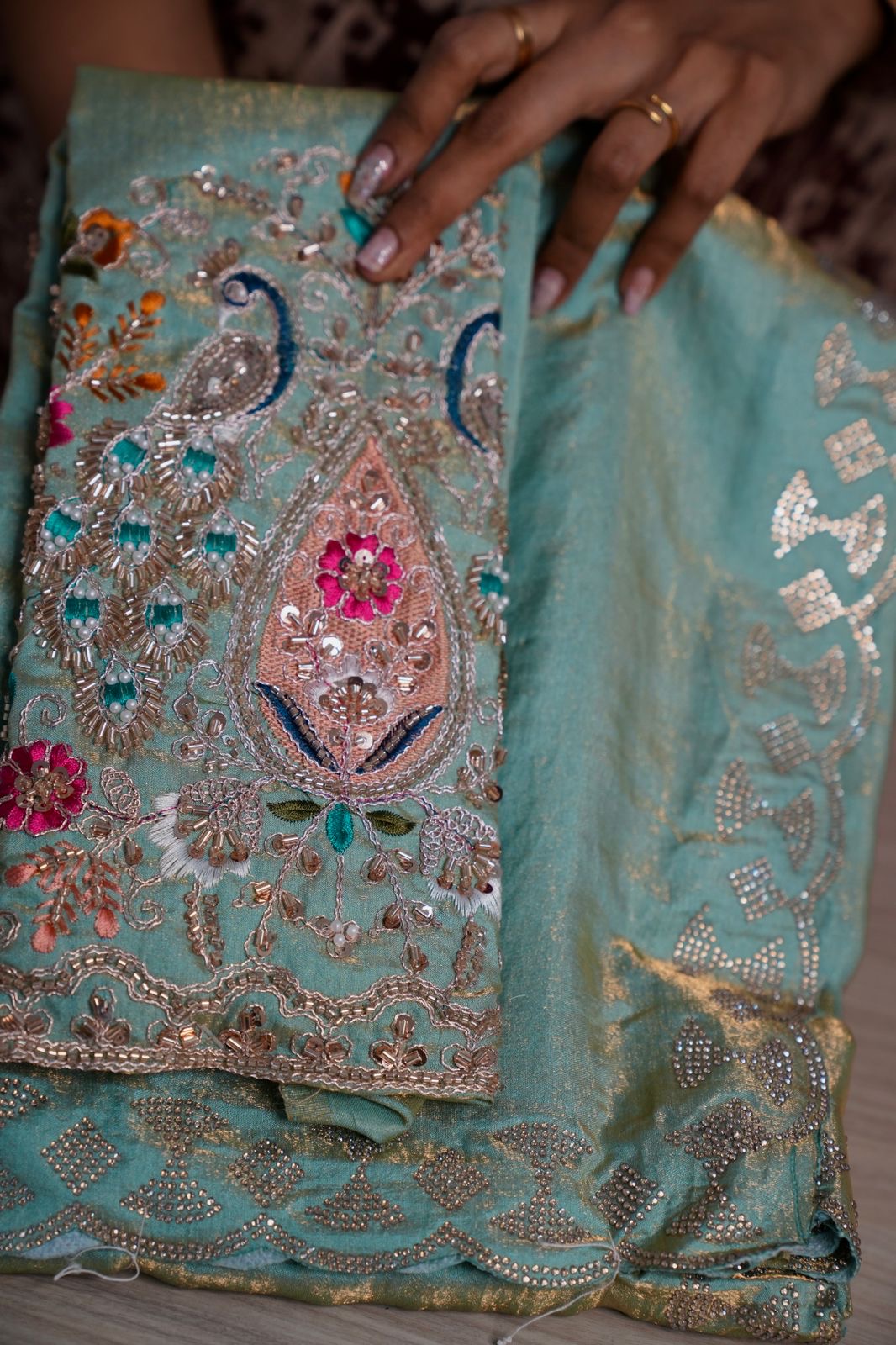 Metallic space silk saree π₯°ππ