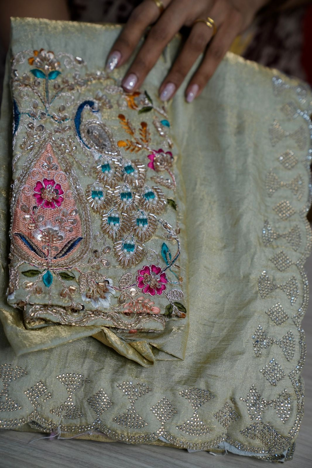 Metallic space silk saree π₯°ππ