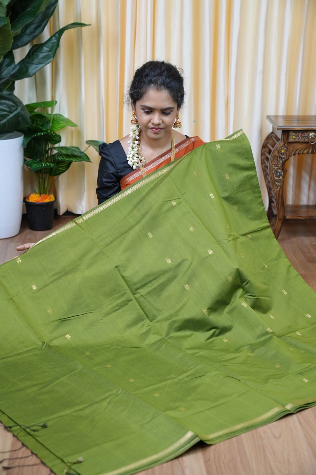Maheswari silk Cotton sareeš„³