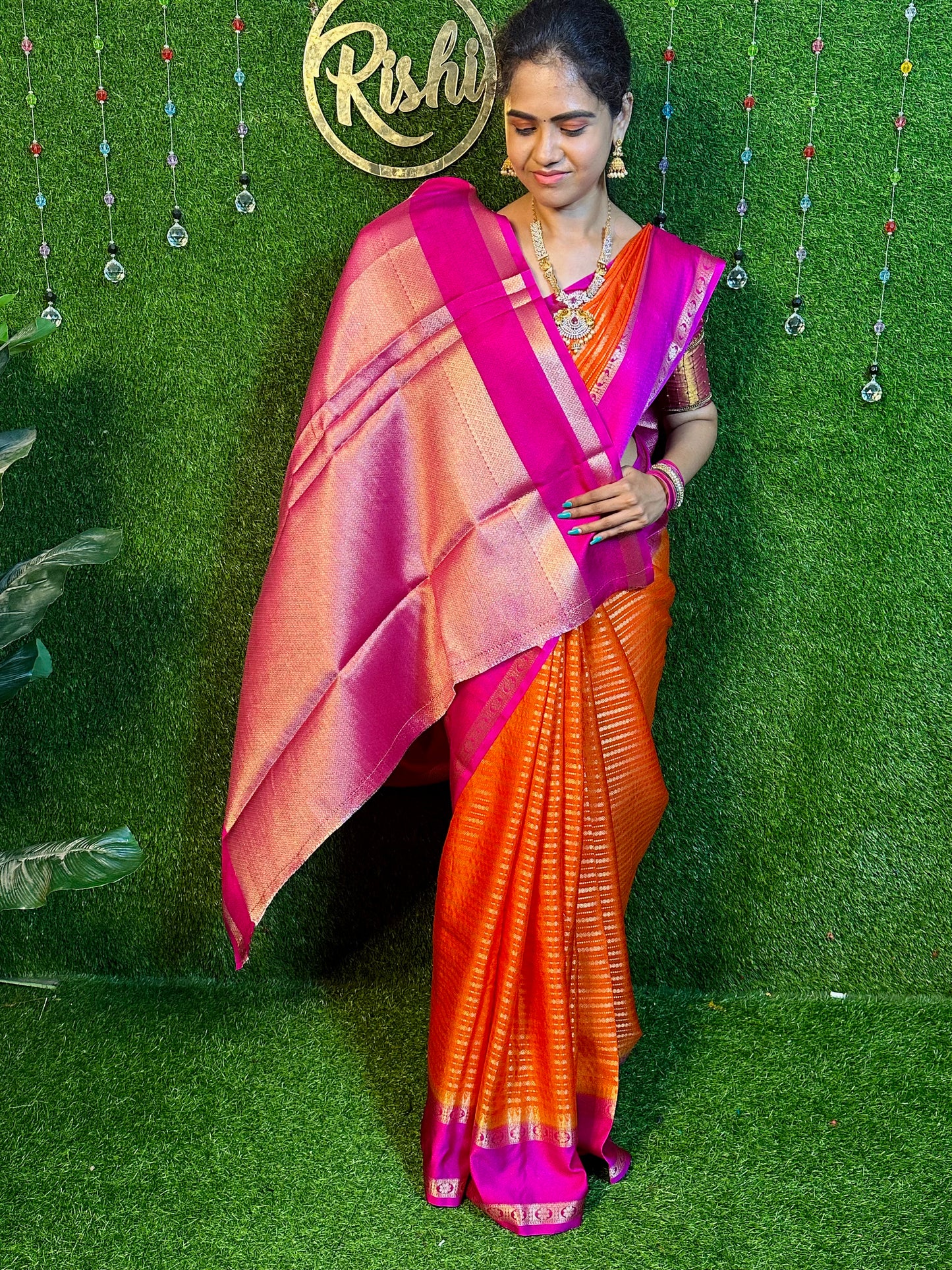 Retta petta border saree prebook 🥳