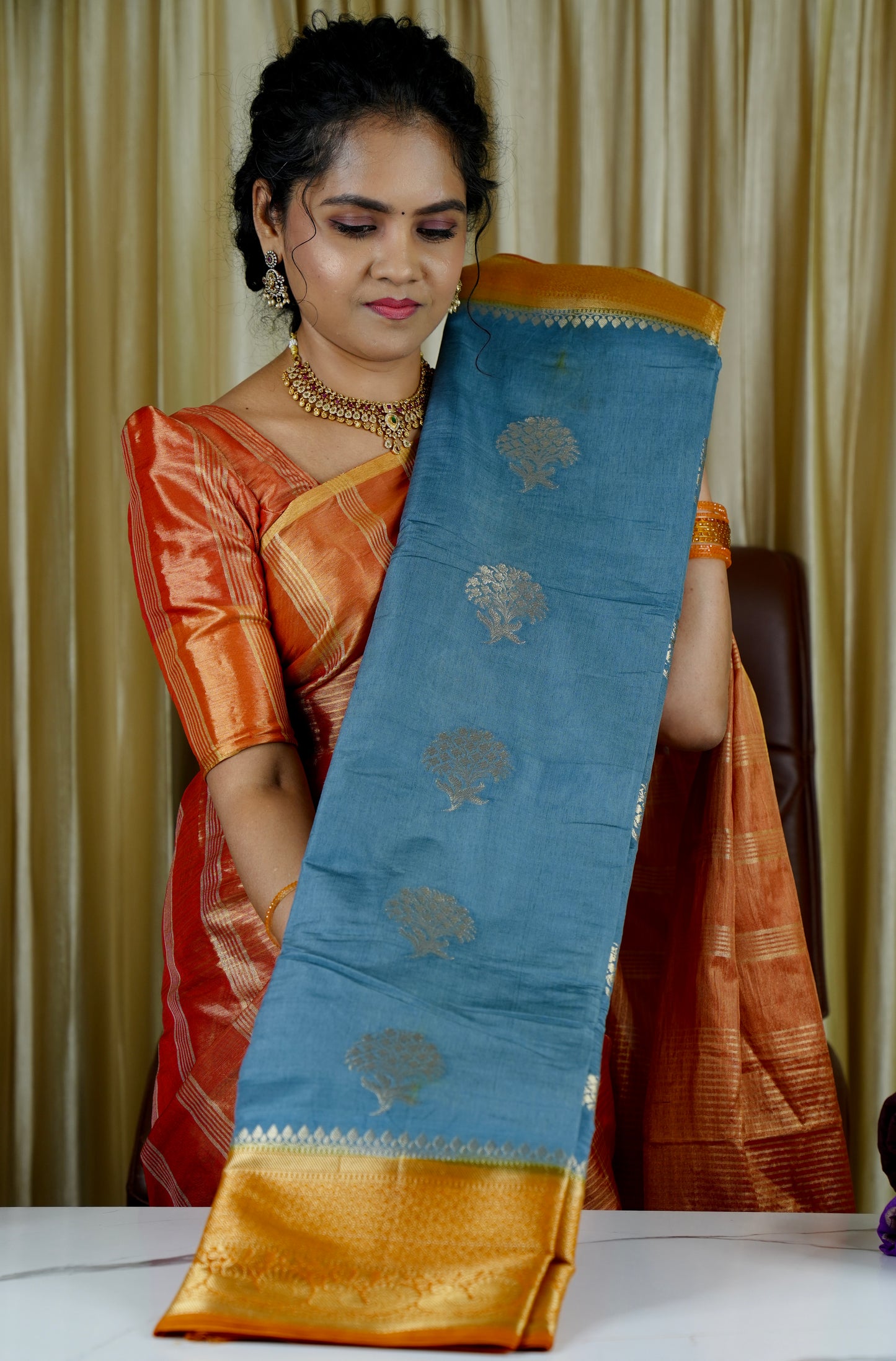 Premium warm silk saree 🥳✅