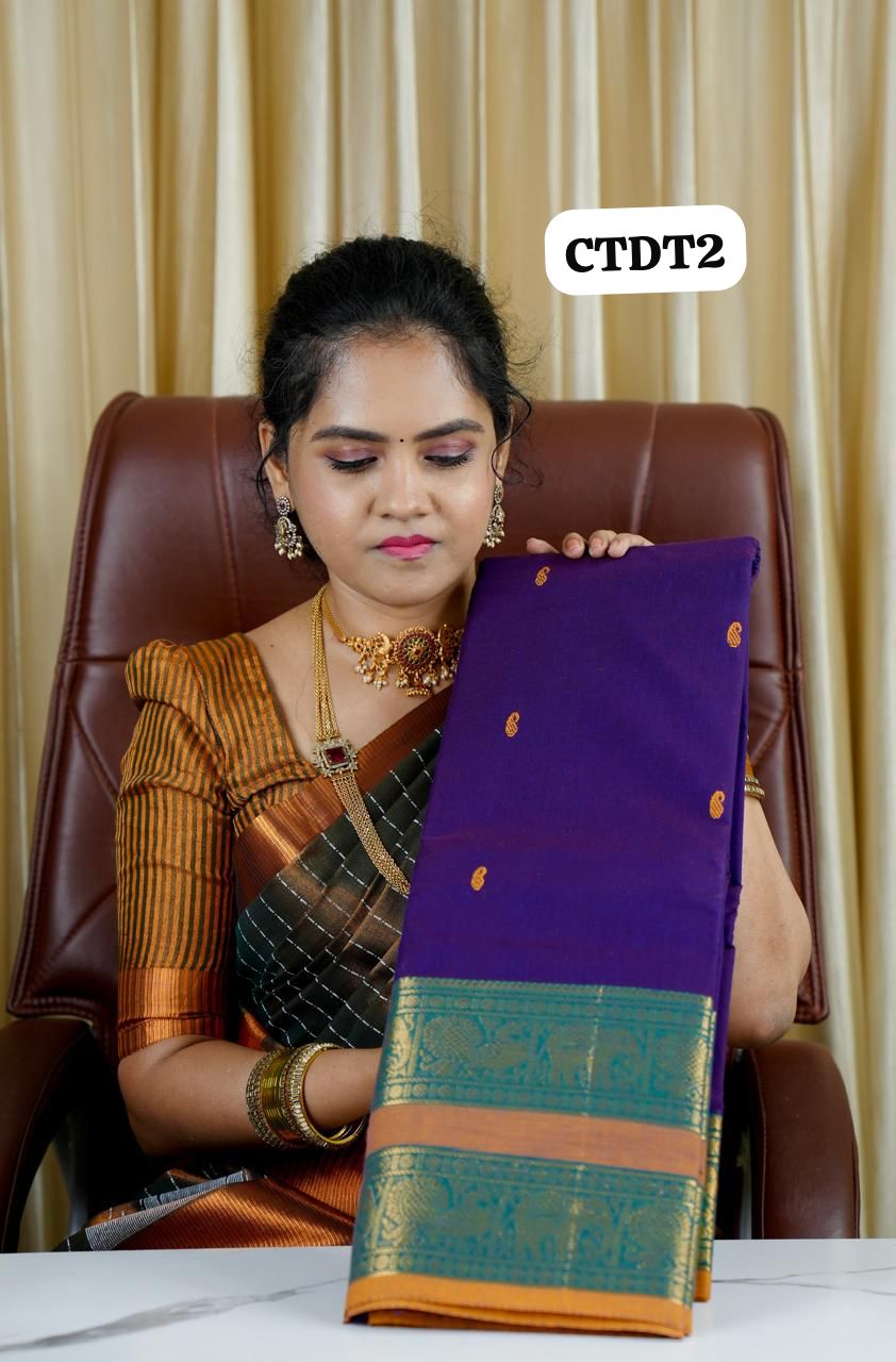 Kanchi cotton sareeš„°