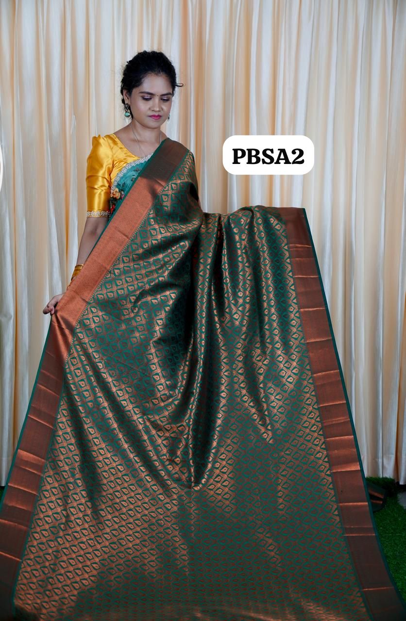 Premium bridal semi silk sarees🥳✅