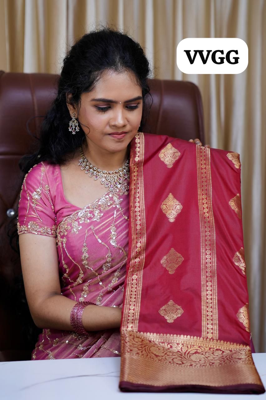 Soft silk saree with Monochrome borderš„³