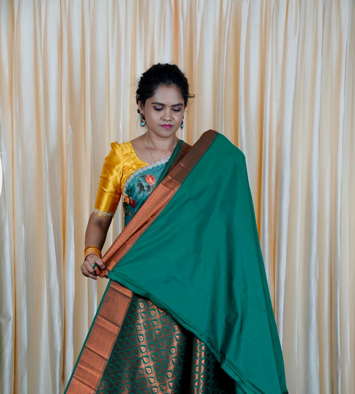 Premium bridal semi silk sarees🥳✅