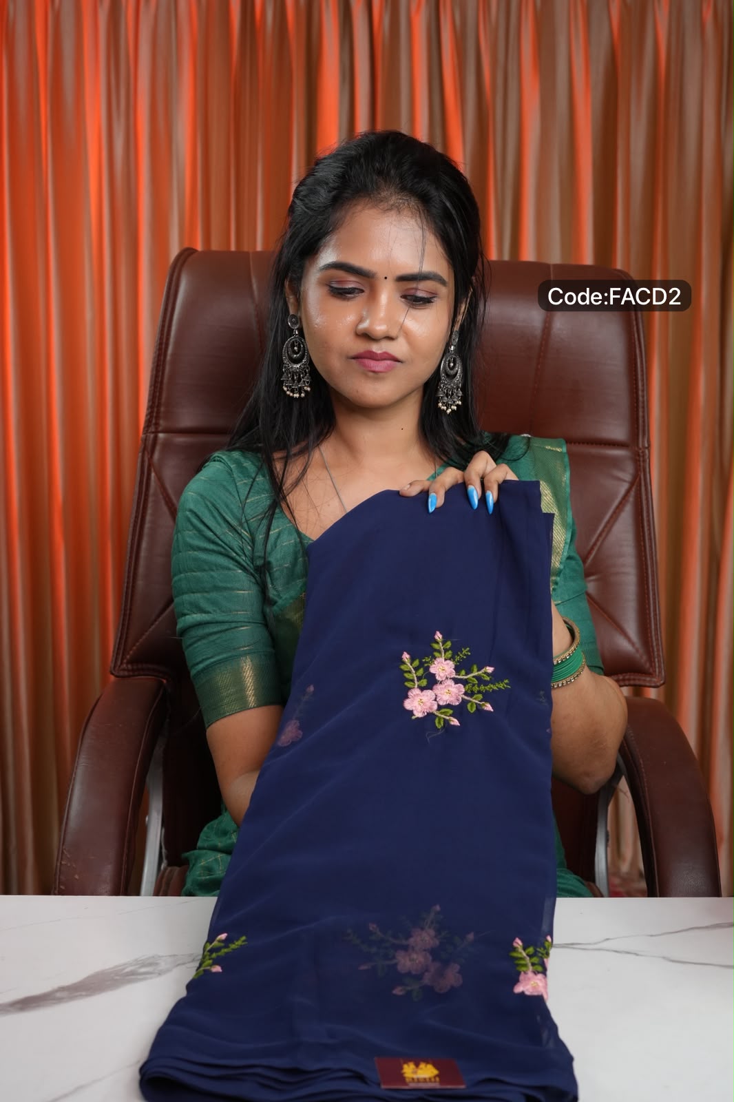 Embroidery work sarees🥰✅