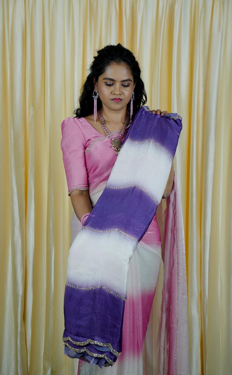 Space silk sarees with cutwork border🥰🥳✅