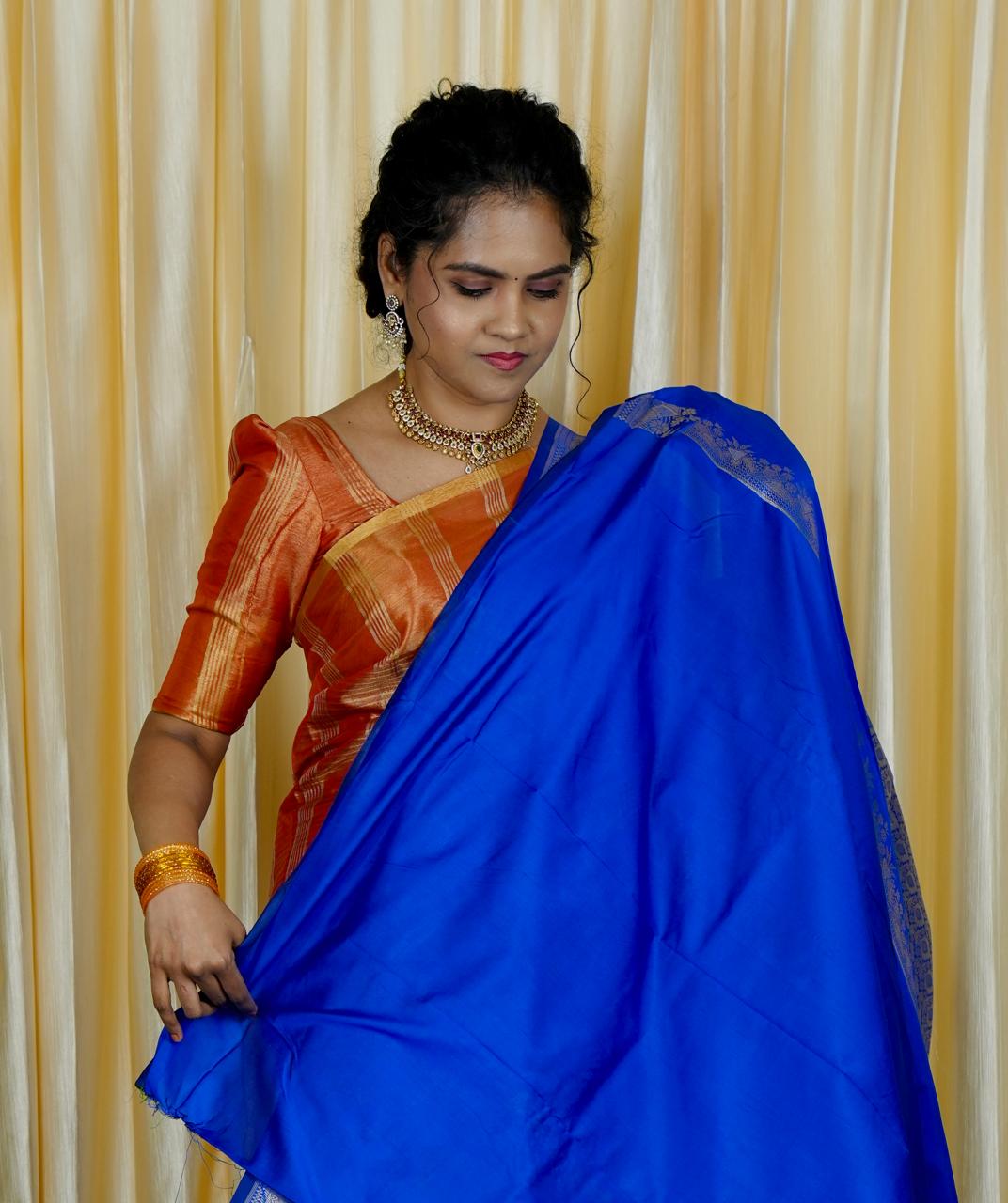 Soft silk saree 🥳✅