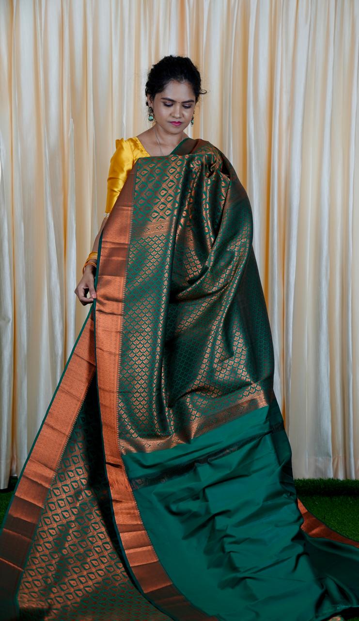 Premium bridal semi silk sarees🥳✅