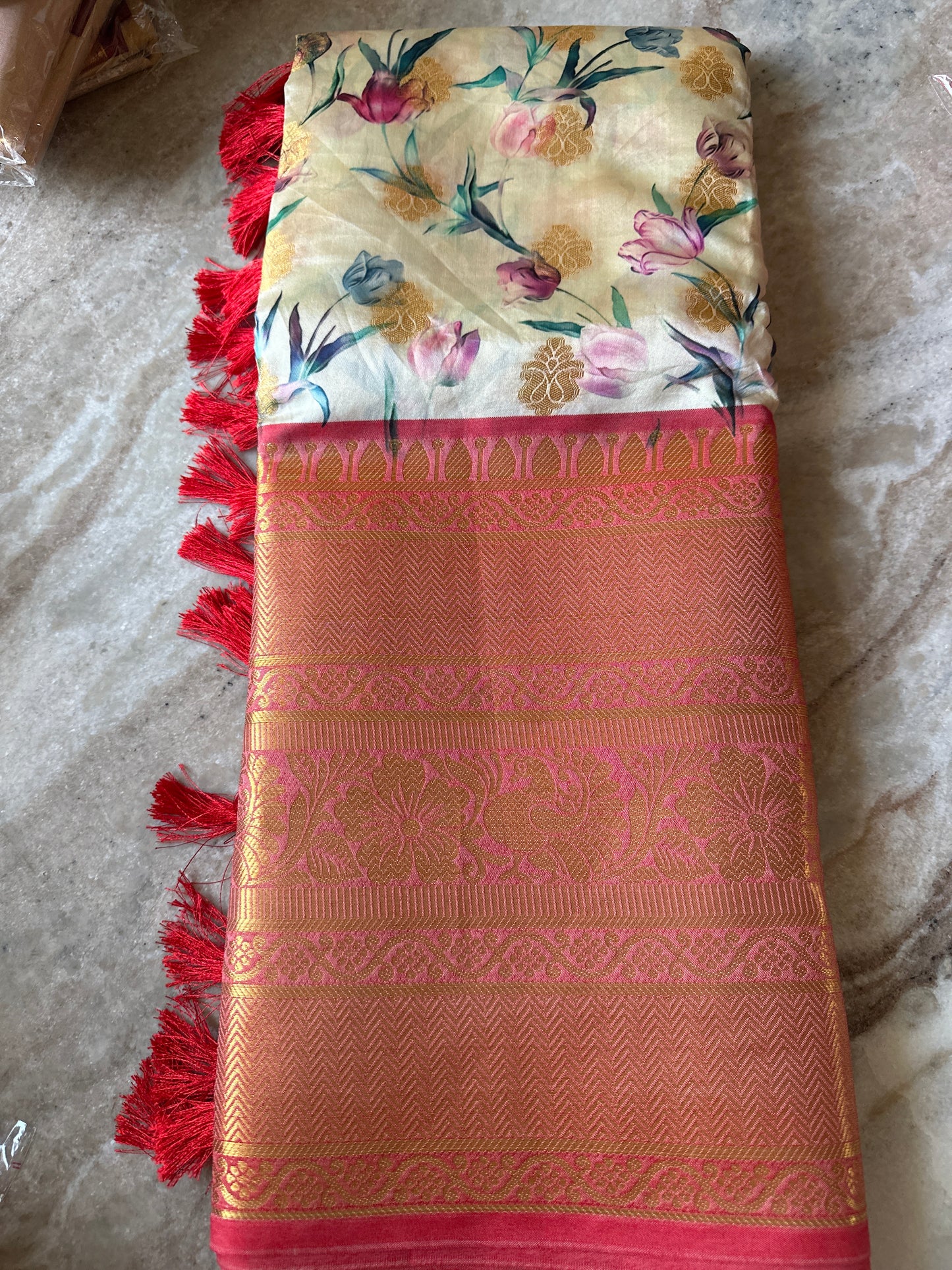 Semi Tussar silk🍄