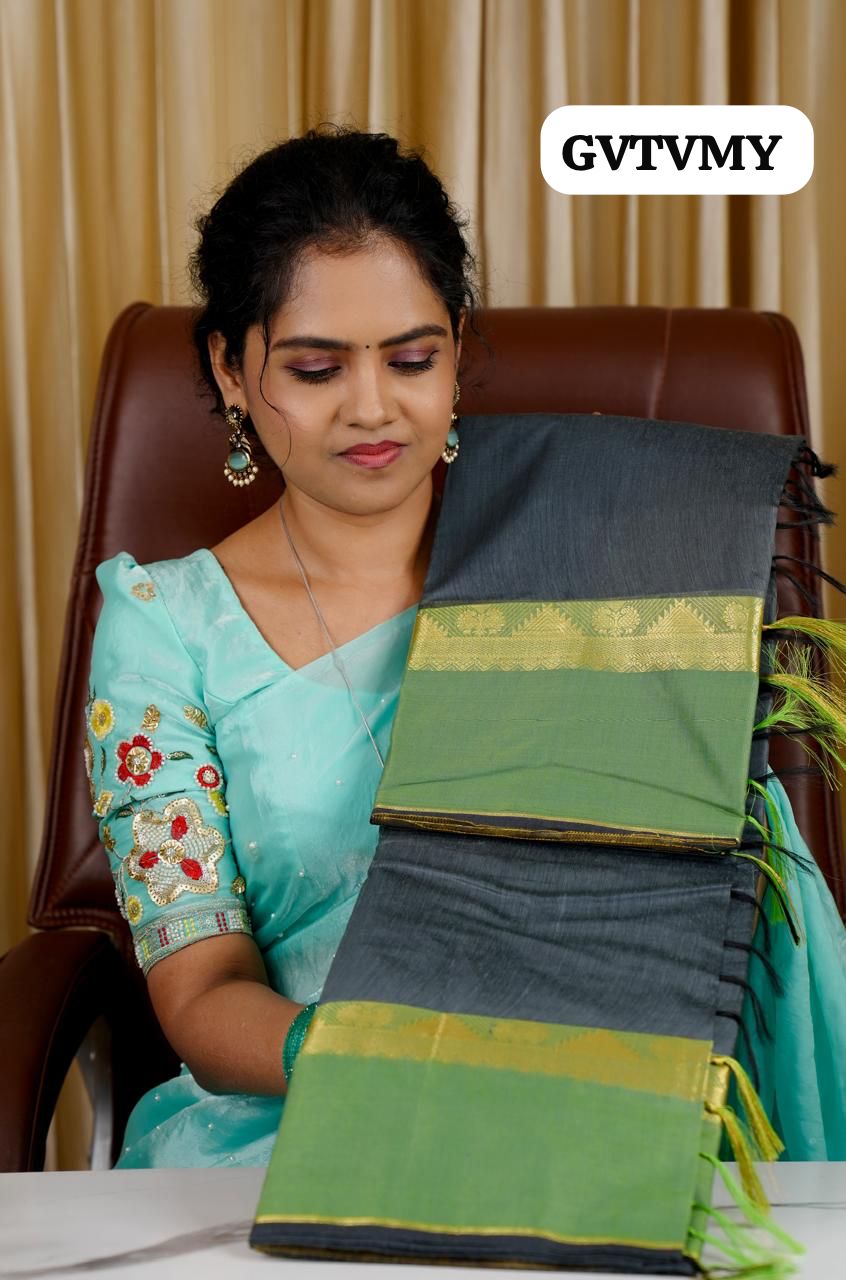 VTV thrisha inspired semi silk cotton saree 🥳🥰✅