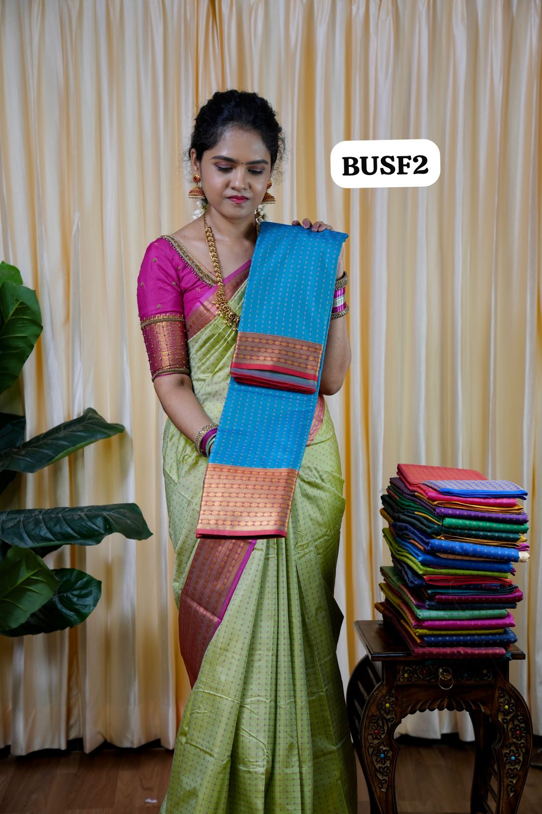 Soft silk sarees in thousand buttas style with Contrast 🥰😎