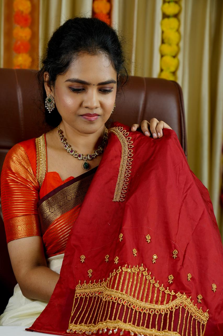 Aari work blouse🚶‍♀️