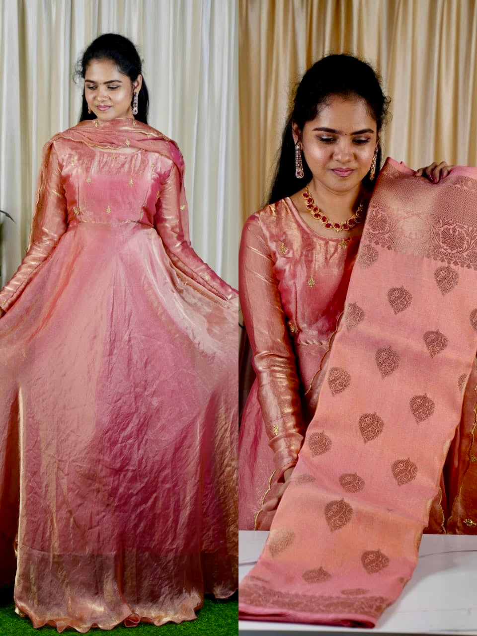 Mom daughter combo👩🏻👧🏻 pls Mention Gown size in first line of address prebook ⌛