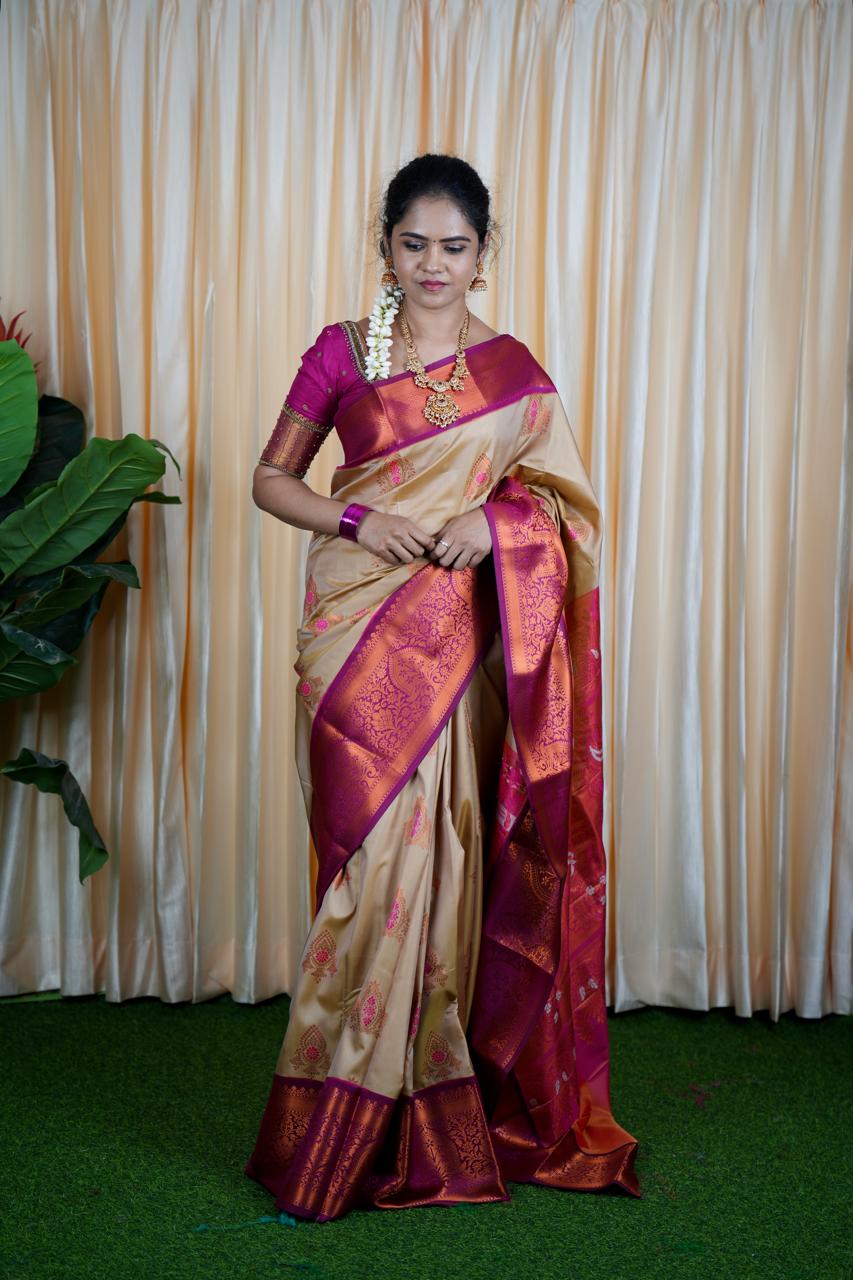 kanchi semi silk sareeš„³