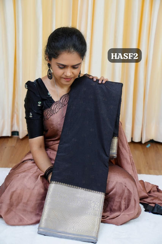 Warm silk sarees in half and half collections🥳