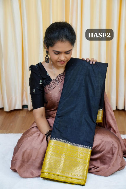 Warm silk sarees in half and half collections🥳