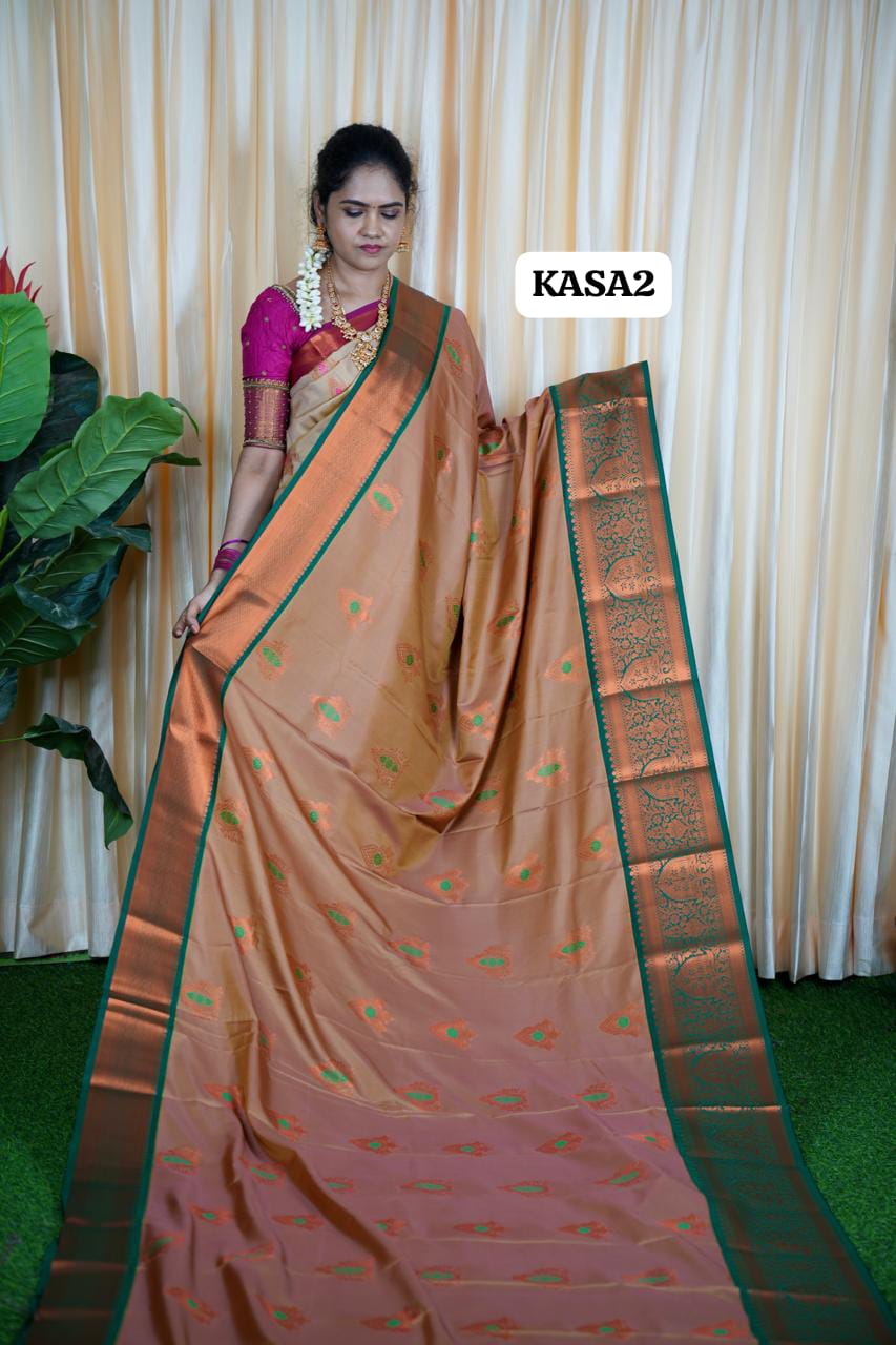 Kanchi semi silk saree🥰🥳