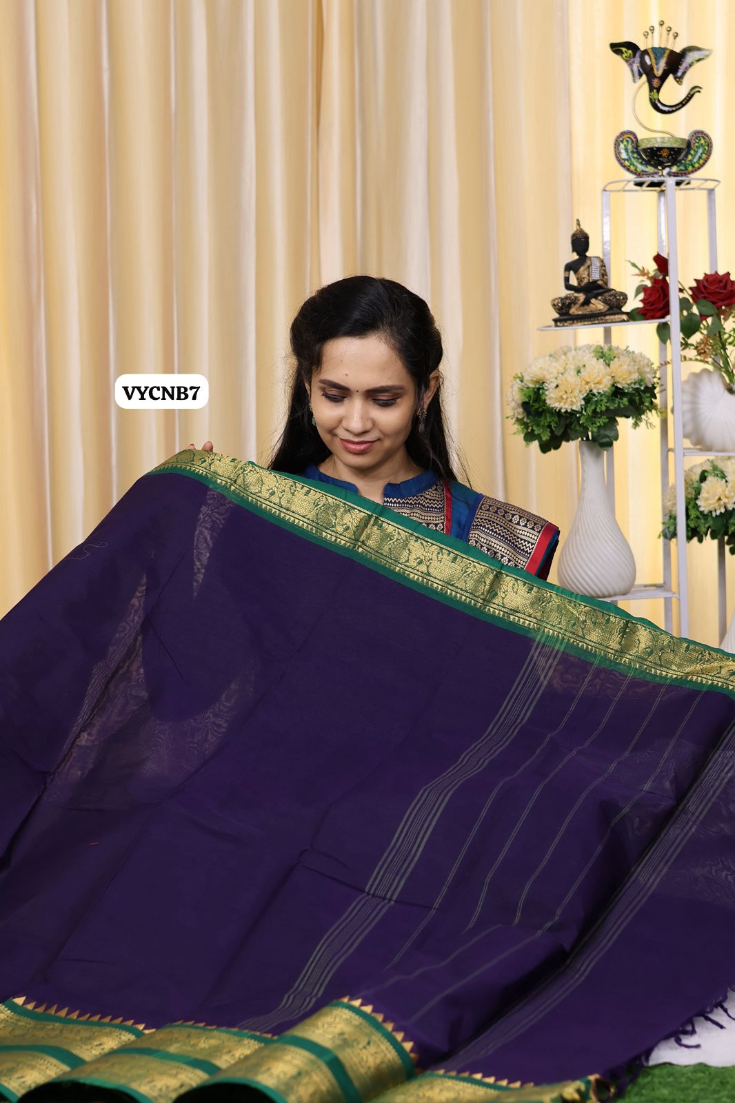 Premium Kanchi cotton saree contract border🥳