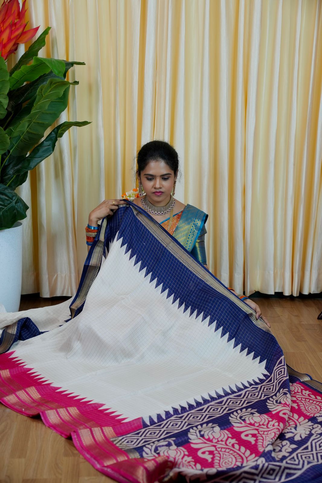 Soft crepe dola silk Saree🎁