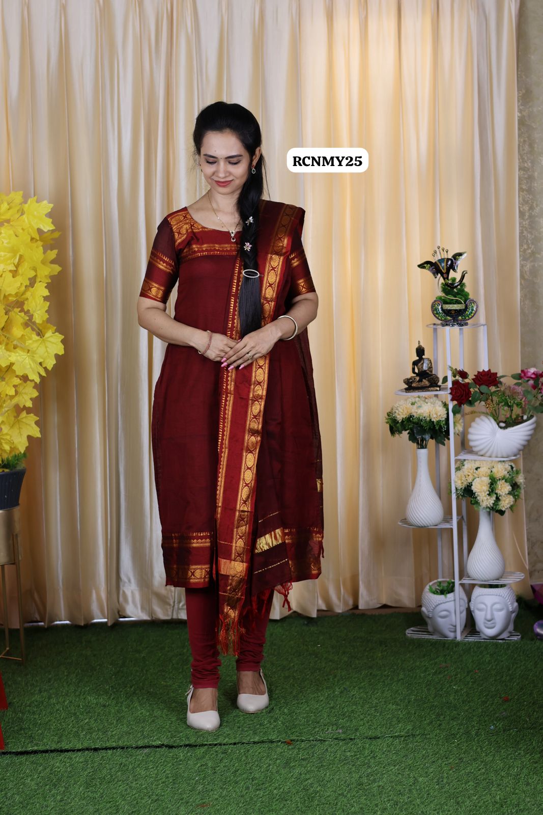 Cotton salwar set stitching š