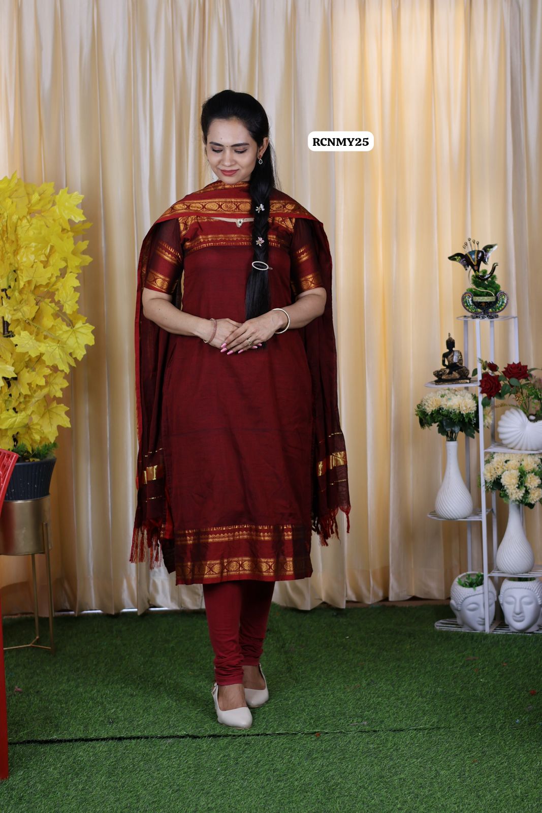 Cotton salwar set stitching š