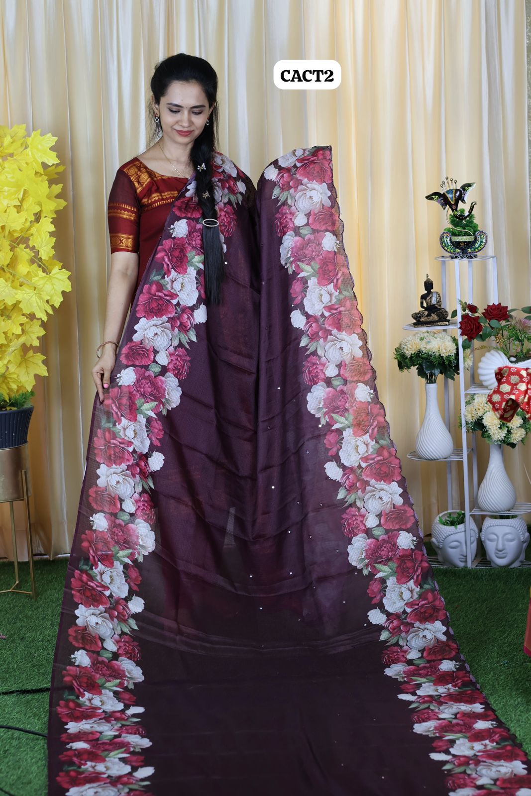 Chanderi cotton saree 🥳