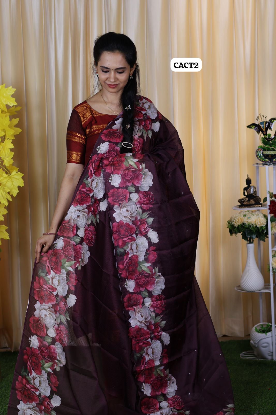 Chanderi cotton saree 🥳