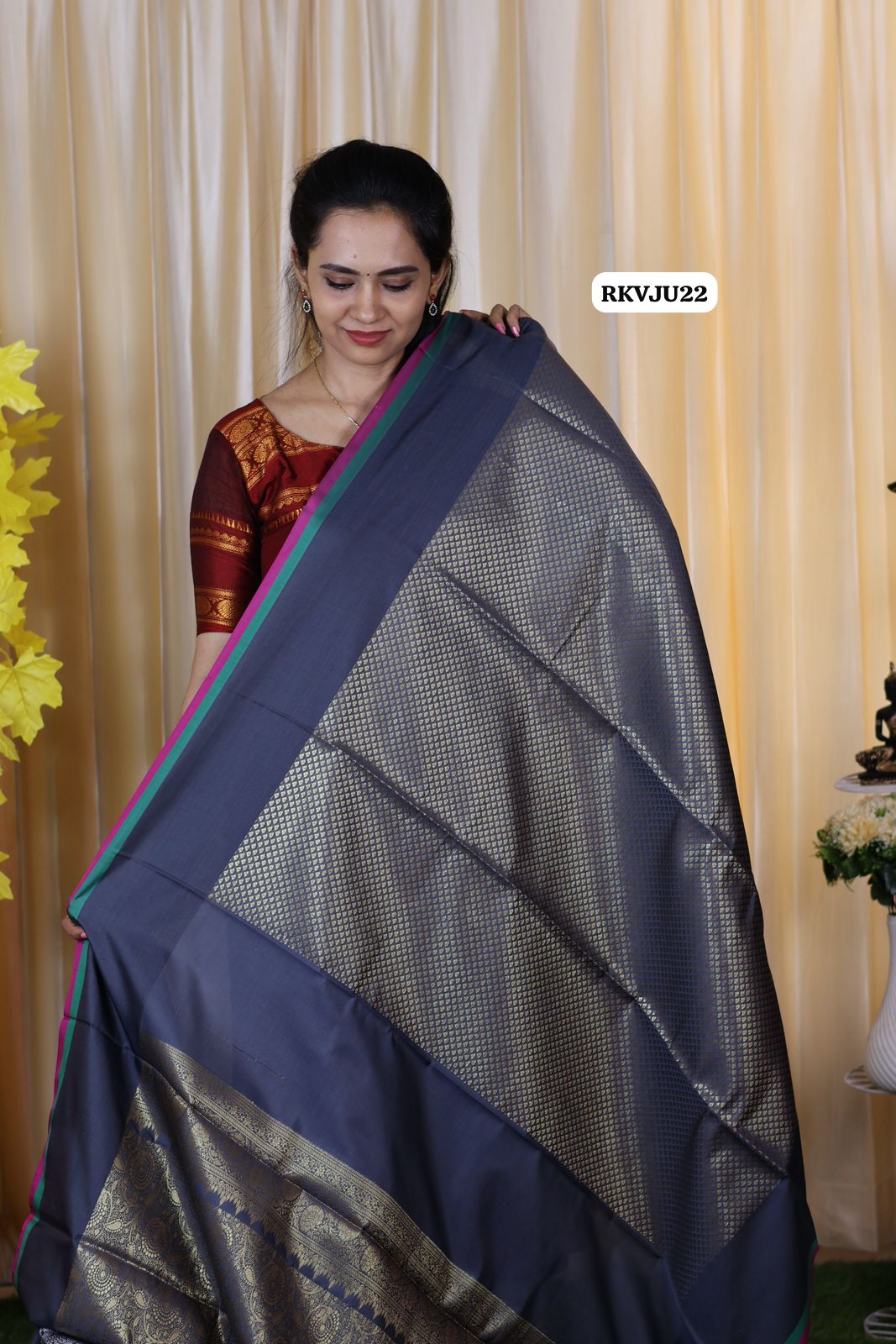 Nita Ambani inspired semi katan soft silk saree 🥳