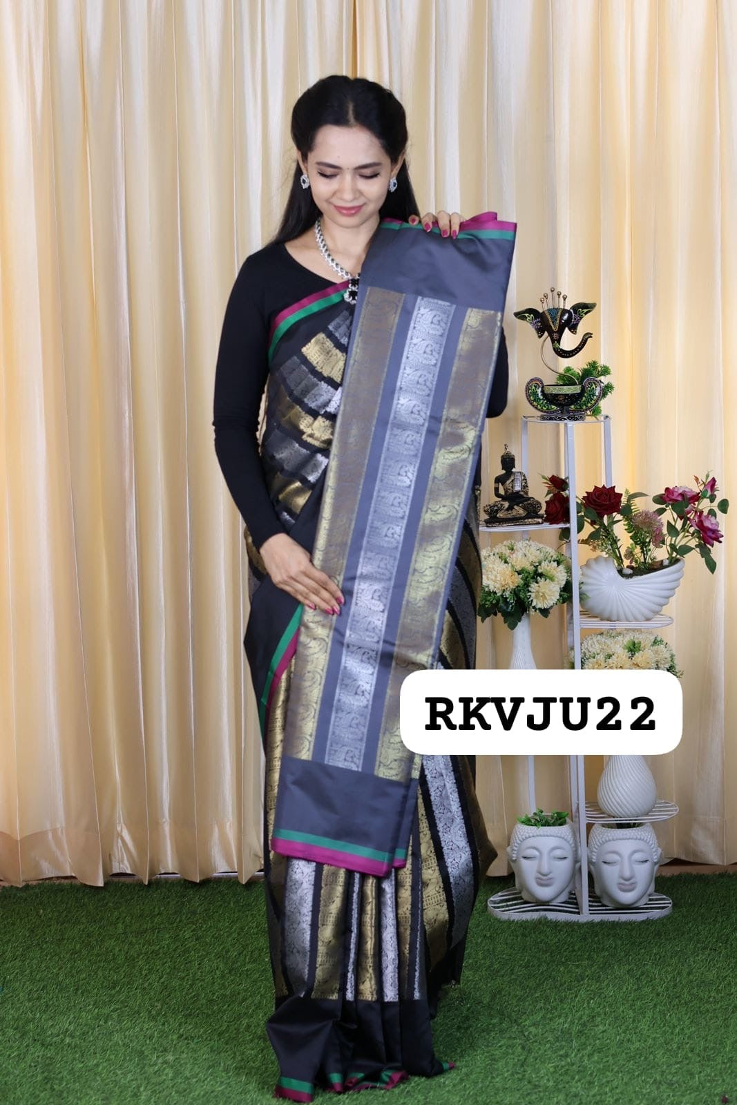 Nita Ambani inspired semi katan soft silk saree 🥳