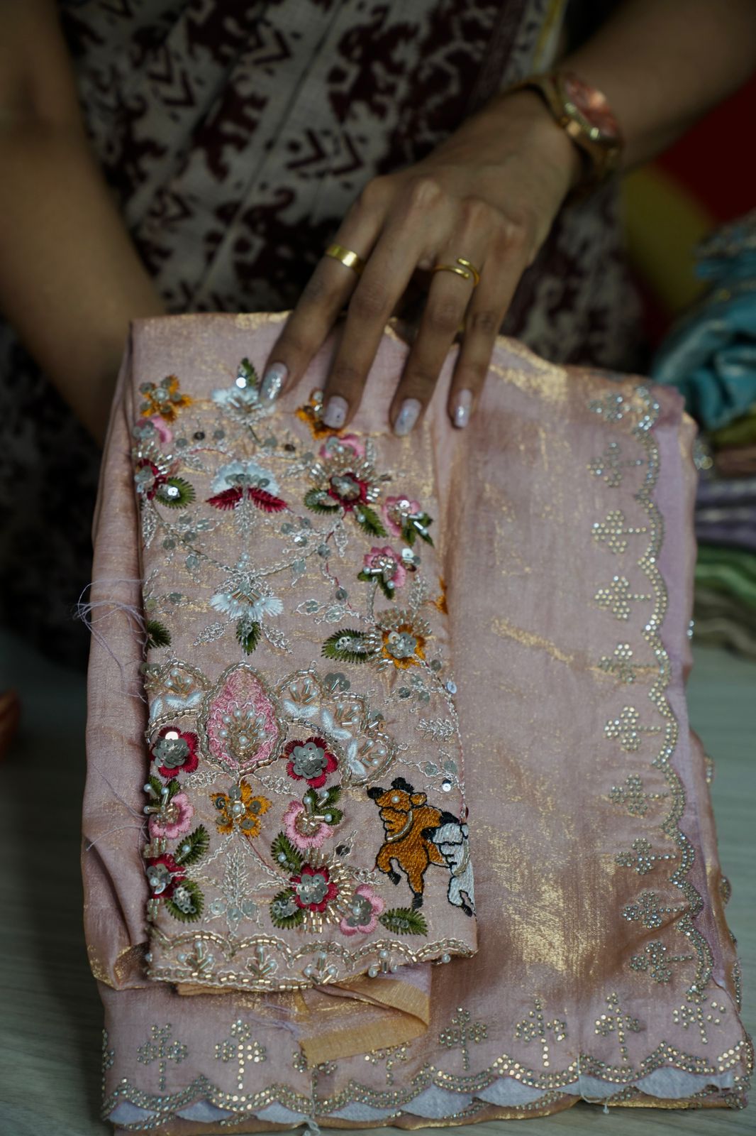 Metallic space silk saree π₯°ππ