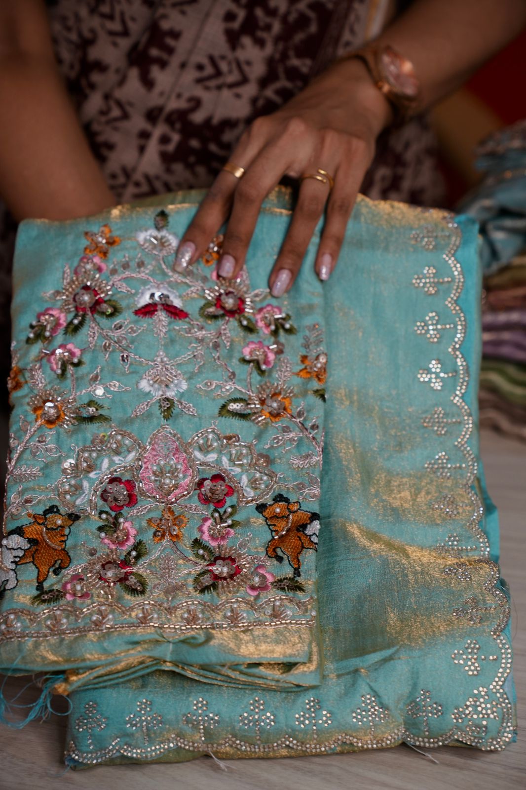 Metallic space silk saree π₯°ππ