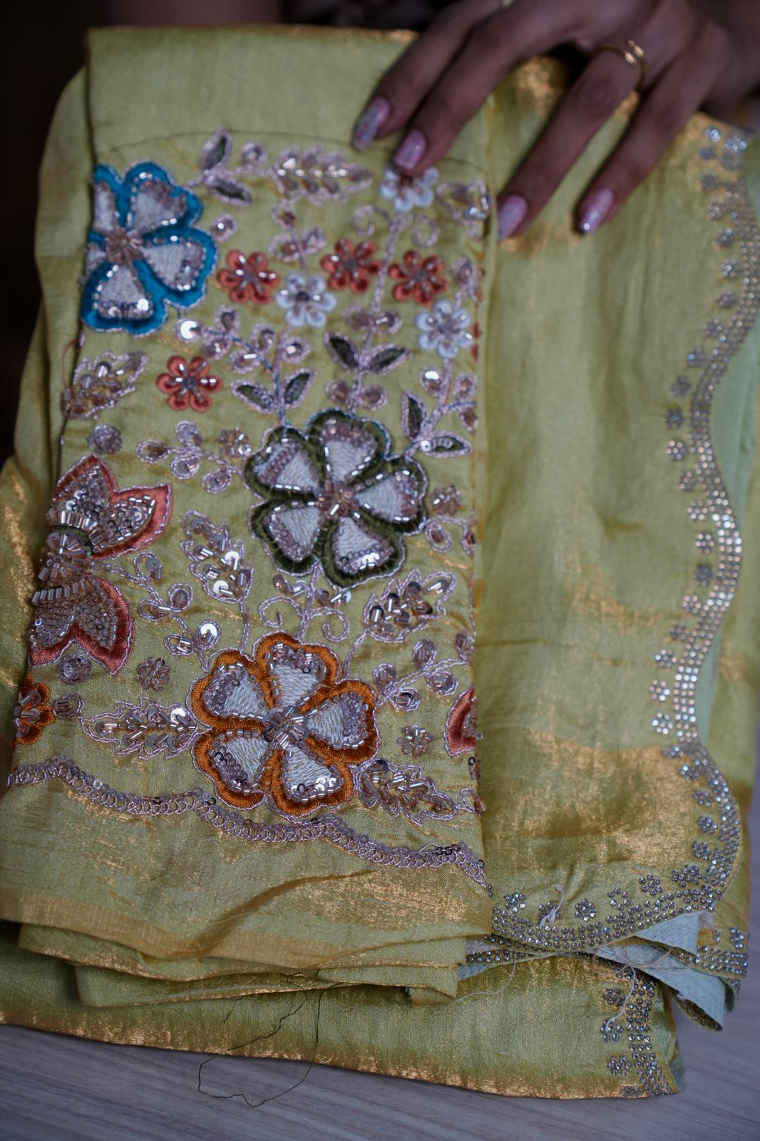 Metallic space silk saree π₯°ππ
