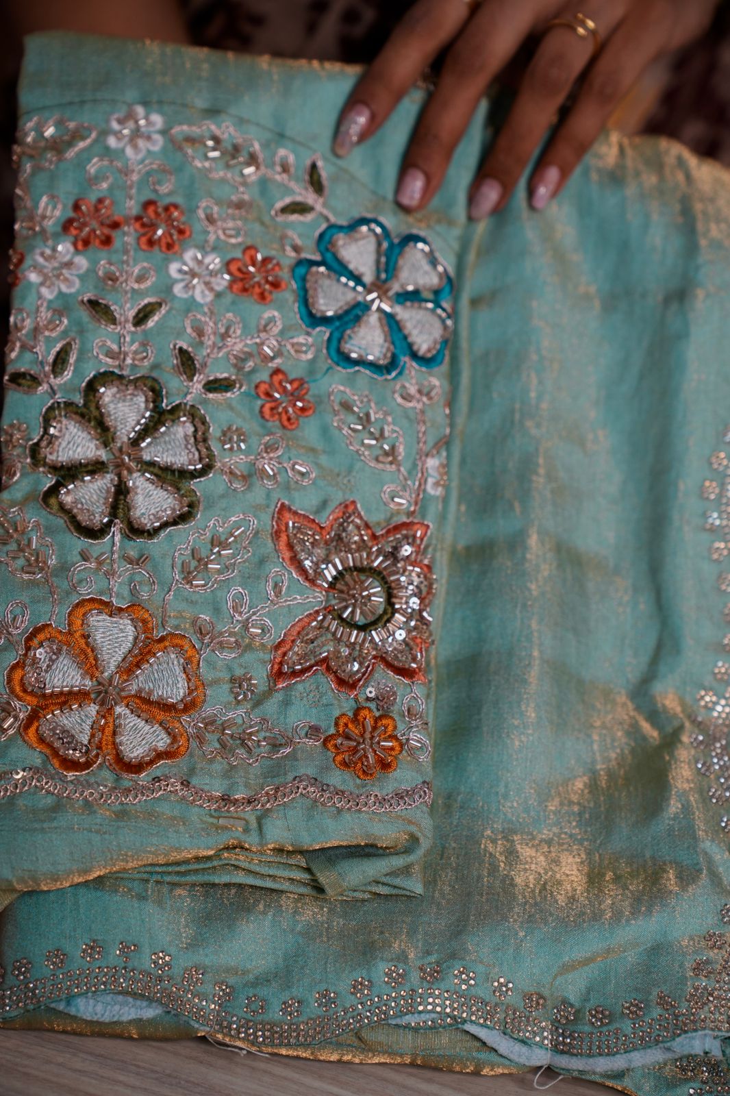 Metallic space silk saree π₯°ππ