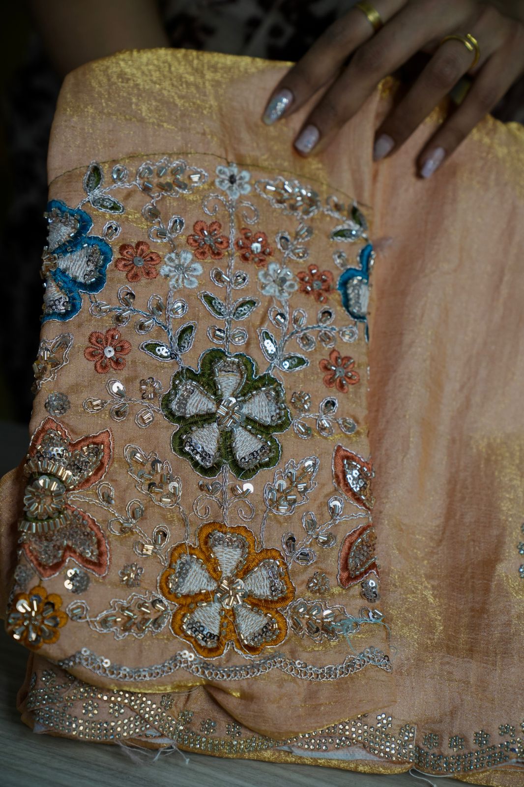 Metallic space silk saree π₯°ππ