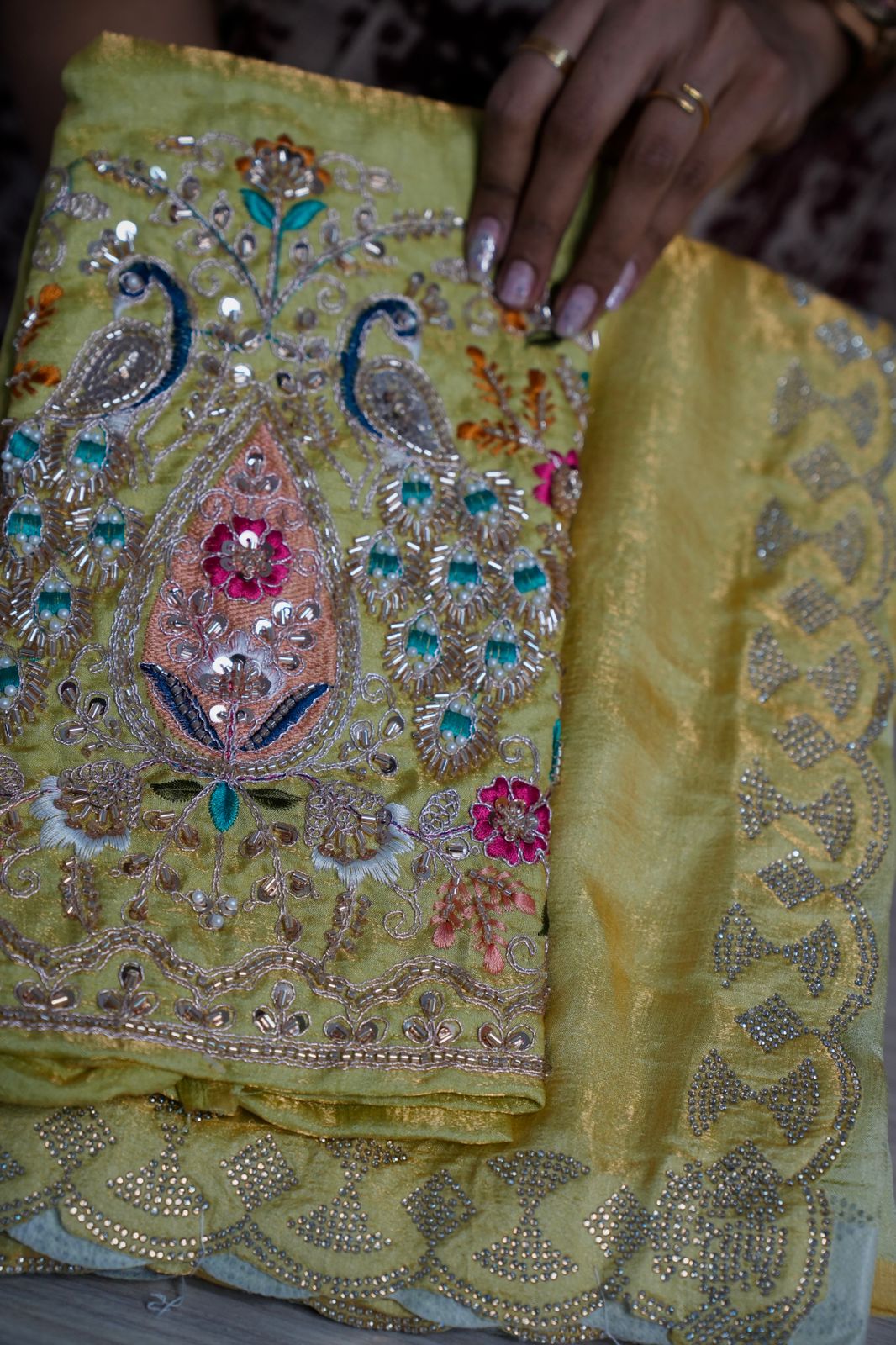 Metallic space silk saree π₯°ππ