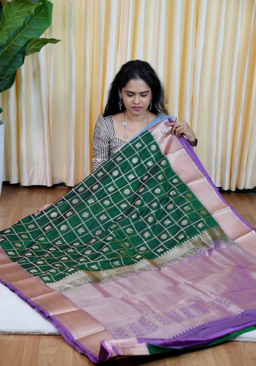 Premium Kanchi semi silk 🎁