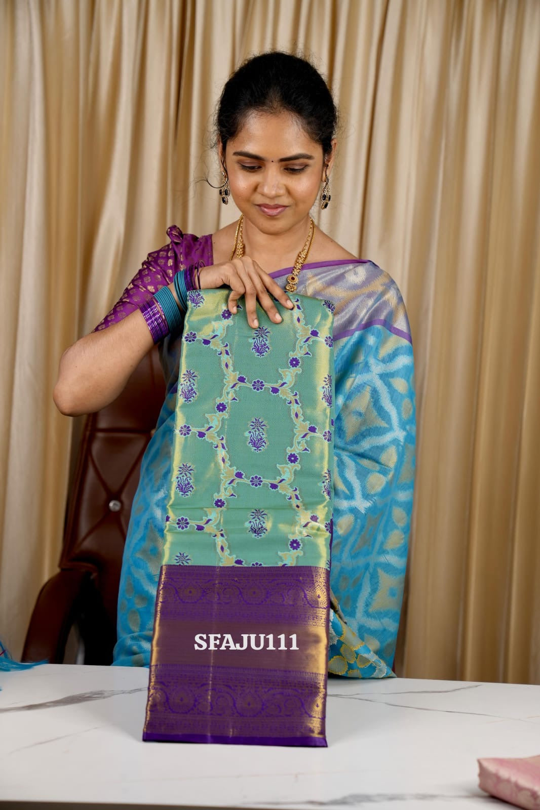 KANCHIVARAM SEMI SILK SAREE❌