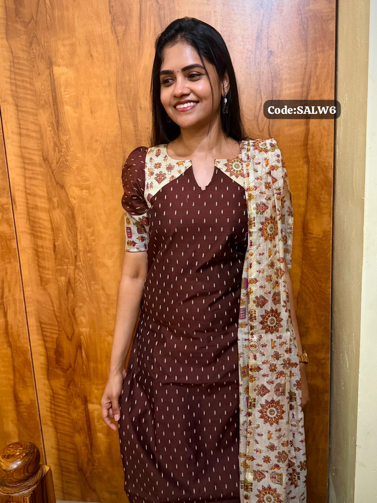 Slub cotton salwar with chanderi duppata 3 pcs set🤩😎