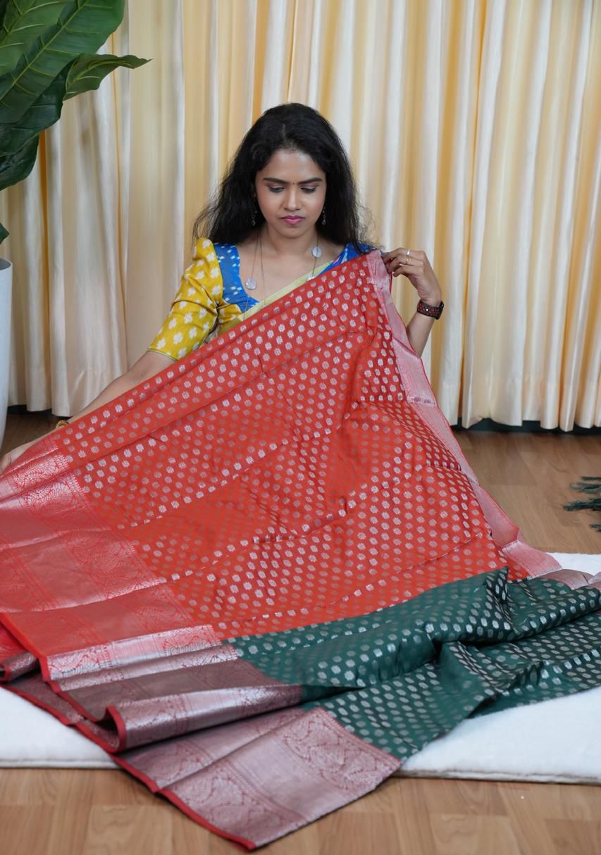 Semi silk sarees in 1000 Butta’s concept 🥳