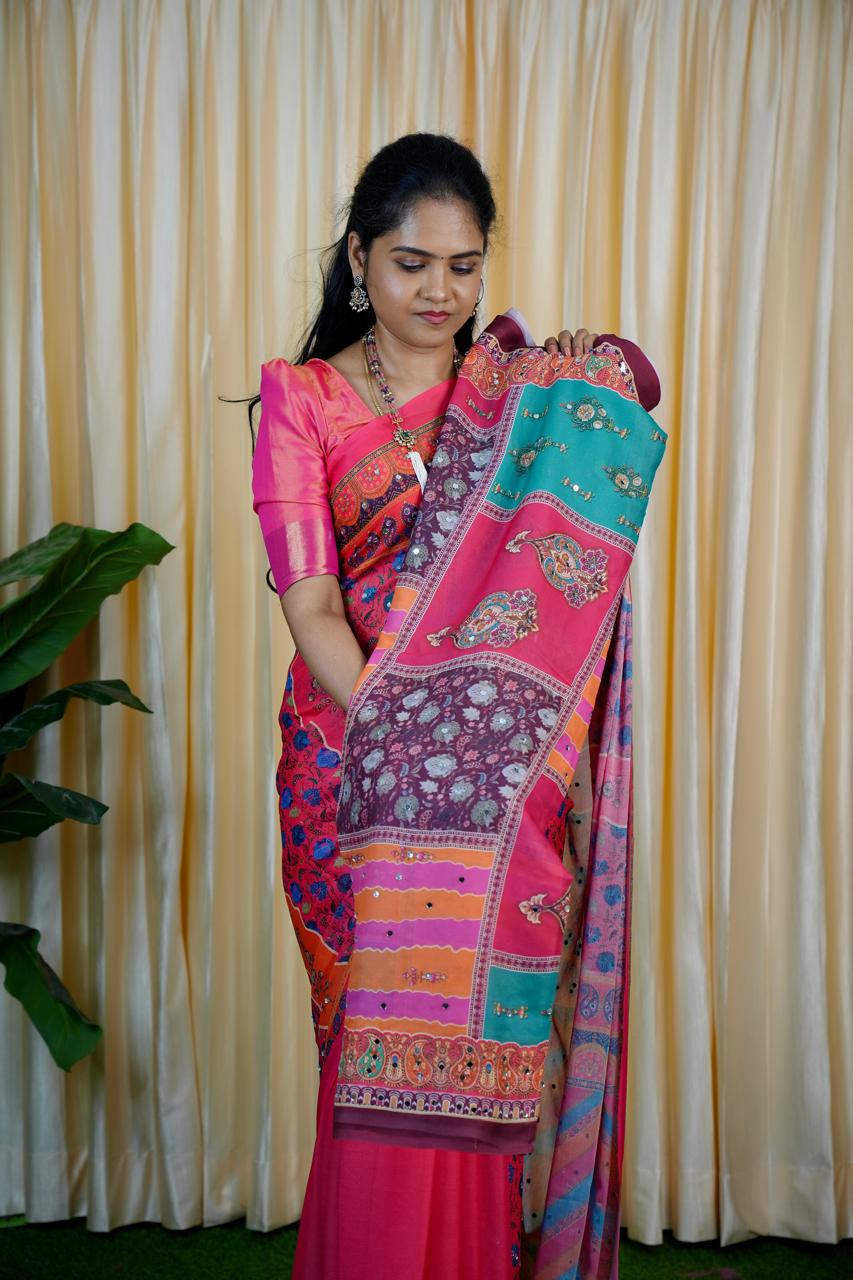 Soft Georgette mirror 🥳✅