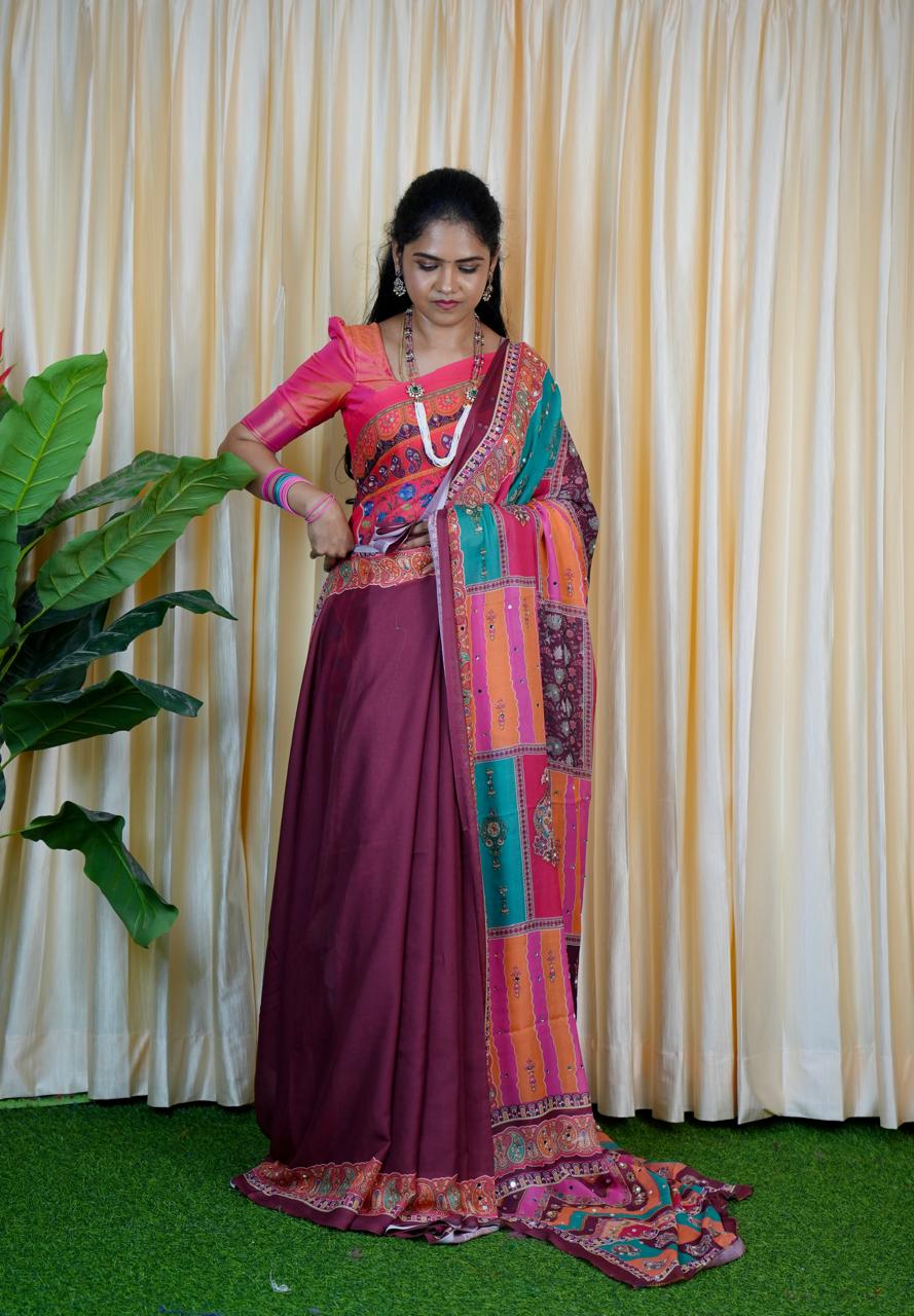 Soft Georgette mirror 🥳✅