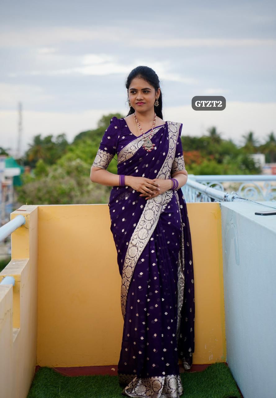 Viscose Georgette sarees❌