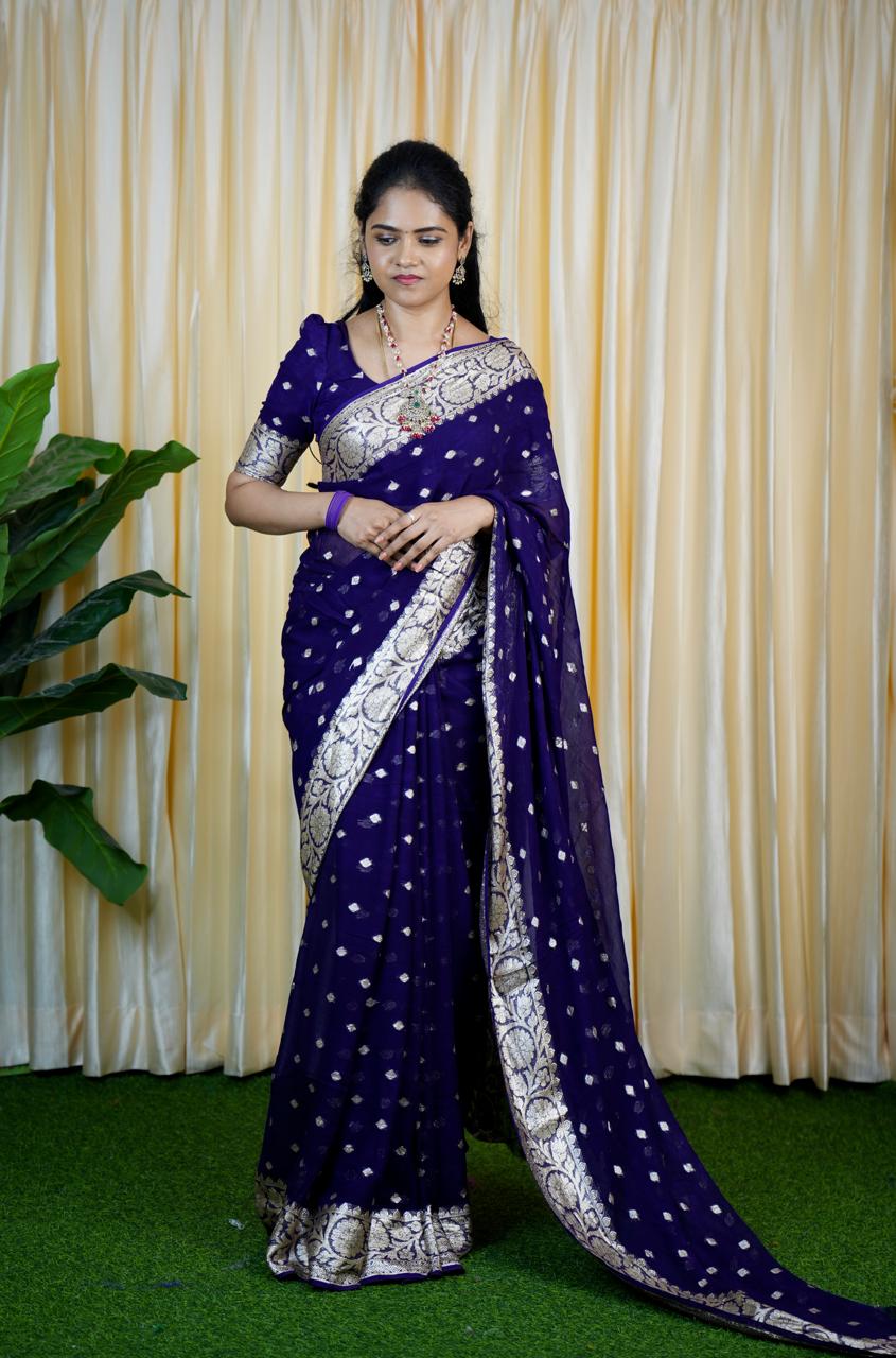 Viscose Georgette sarees❌